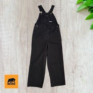 Berne Kids Bib Overalls Black Size 10